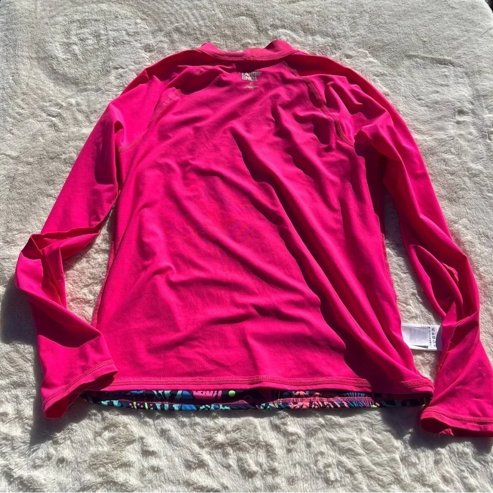 Lands’ End Long Sleeve Rash Gaurd and Swim Bottoms XL